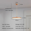 Axyaa Nordic LED Chandelier Macaron Saucer Bar Pendant Light for Living Bedroom