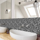 Axyaa Kitchen Bathroom Mosaic Tile Sticker Splashback Decoration Self-Adhesive Wall Panel