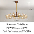 Axyaa Glass Ball Chandelier Pendant Light for Bedroom Living Room Restaurant