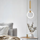 Axyaa Gold Ring Pendant Lights for Stylish Indoor Lighting