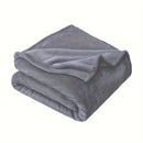 Navy Blue Fleece Plush Throw Blanket by Axyaa - Super Soft Cozy Flannel Blanket