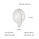 Axyaa Nordic Silk Chandelier Pendant Lights for Foyer Bar Bedroom Hanging Lamp