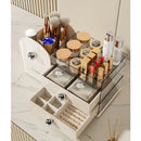 Axyaa 2 in 1 Cosmetic & Jewelry Organizer Drawer Layers Makeup Storage Box