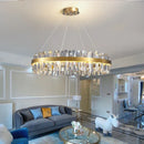 Axyaa Nordic Luxury LED Crystal Chandelier for Elegant Indoor Lighting