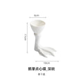 Axyaa Ceramic Four-petal Dip Dish - Creative Tableware for Hotel, Restaurant, Club