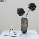 Axyaa Frosted Glass Vase Creative Hydroponics Plant Pot Room Decor
