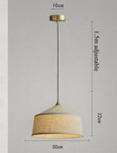 Axyaa Wabi Sabi Fabric Pendant Lamp for Bedroom & Dining Room