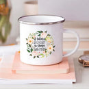 Axyaa Teacher Gift Enamel Mug - Creative Coffee Cup for School and Home