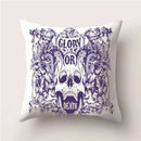 Skull Polyester Pillowcase 45X45CM Axyaa Home Decor Cushion Cover Square Sofa Decor