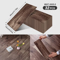 Axyaa Wood Grain Self-Adhesive Floor Strips: Peelable & Sticky for Living Room, Bedroom