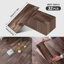 Axyaa Wood Grain Self-Adhesive Floor Strips: Peelable & Sticky for Living Room, Bedroom