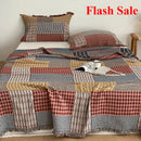 Axyaa Cotton Four-Layer Gauze Fringed Blanket Towel Quilt