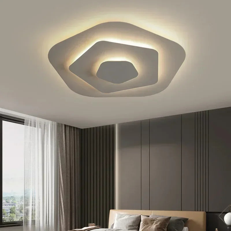 Axya LED Ceiling Chandelier: Modern Light Fixture for Home Decor.