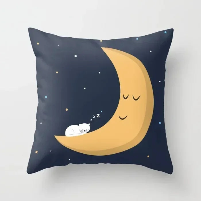 Axyaa Cartoon Animal Pillowcase: Office Car Seat Decor, Sofa Bedroom Cute Pillowcase