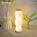 Axyaa Grass Skirt Design Floor Light: Aesthetic Nightstand Lamp for Bedroom Studio Decor