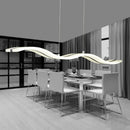 Axyaa LED Wave Chandelier: Industrial Retro Nordic Design for Kitchen, Dining room, Office