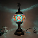 Axyaa Turkish Swirling Dance Mosaic Table Lamp Glass Bed Light Vintage Romantic Glass Mosaic Lamp