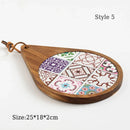 Axyaa Solid Wood Heat Insulation Mat, Anti-Scalding Table Mat-Coaster