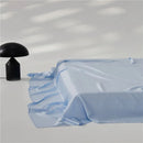 Axyaa Luxury Lyocell Flat Sheet, Smooth Silky Grey Bed Sheet for Cooling & Breathable Summer Sleep