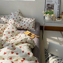 Axyaa Love Heart Bedding Set - Kid Adult Twin Full Queen Size Duvet Cover Pillowcase