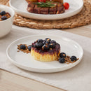 Axyaa Porcelain Dinnerware Set: 12/16/18/24 pcs with Plates, Bowls - Classic White