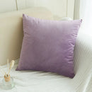 Axyaa Soft Purple Pillow Cover - Nordic Style Sofa Cushion Decor, Square Pillowcase