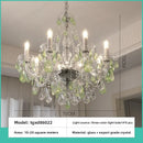 Axyaa French Crystal Chandelier: Luxurious Retro Style Living Room Dining Light