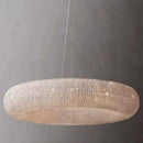 Axyaa Luxury Crystal Pendant Light with LED E14 Bulbs for Living Room