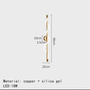 Axyaa Metal Silicone Strip LED Wall Lamp for Stylish Home Decor