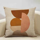 Axyaa Geometric Lines Pattern Art Decoration Cushion Cover 45x45cm Linen