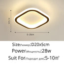Axyaa Round LED Ceiling Light 25cm Diameter Square Kitchen Lamp Home Indoor