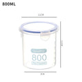 Axyaa Transparent Plastic Grain Jars with Scale Food Container - Clear Storage Box
