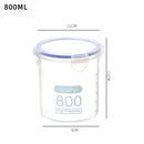 Axyaa Transparent Plastic Grain Jars with Scale, Food Container, Clear Crisper