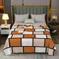 Axyaa Plaid Flannel Throw Blanket - Cozy All-Season Bedspread