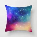 Axyaa Galaxy Geometric Cushion Cover - Colorful Square Pillowcase for Bedroom or Living Room