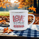 Axyaa Flamingo Pattern Enamel Mug Set for Camping and Picnic