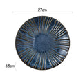 Axyaa Round Shallow Plate Ceramic Tableware Dessert Snack Sushi Salad Plate