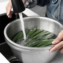 Axya Stainless Steel Drain Basket Vegetable Washing Basin and Filter Net