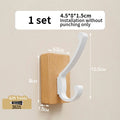Axyaa Wall Hook Storage Coat Hanger Adhesive Organizer Kitchen Bedroom Shelf