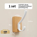 Axyaa Wall Hook Storage Coat Hanger Adhesive Organizer Kitchen Bedroom Shelf