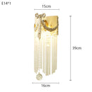 Axyaa Brass Bow Crystal Wall Lamp | Retro Vintage Luxury LED Lighting