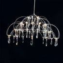 Axyaa Starry Sky Crystal Pendant Light for Modern Living Room and Restaurant Hall