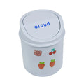 Axyaa Mini Trash Can Bin Tube with Cover and Kawaii Stickers