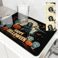 Axyaa Halloween Drying Mat - Absorbent Placemat for Table Cup Drying
