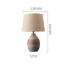 Axyaa Ceramic Bedside Lamp: Nordic Style, Eye-Friendly Night Light for Bedroom