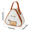Axyaa Triangle Insulated Lunch Box Bag: Cartoon Mini Student Kid Food Thermal Cooler Bag