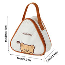 Axyaa Triangle Insulated Lunch Box Bag - Kids Food Thermal Picnic Cooler Bag