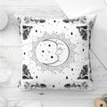 Axyaa Mandala Sun Moon Pillowcase: Bohemian Sofa Cushion Cover
