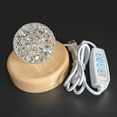 Axyaa Sunset Water Ripple Crystal Lamp for Bedroom Decoration & Gift