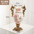 Axyaa Chinese Ceramic Craft Vase: Home Art Flower Arrangement Decoration